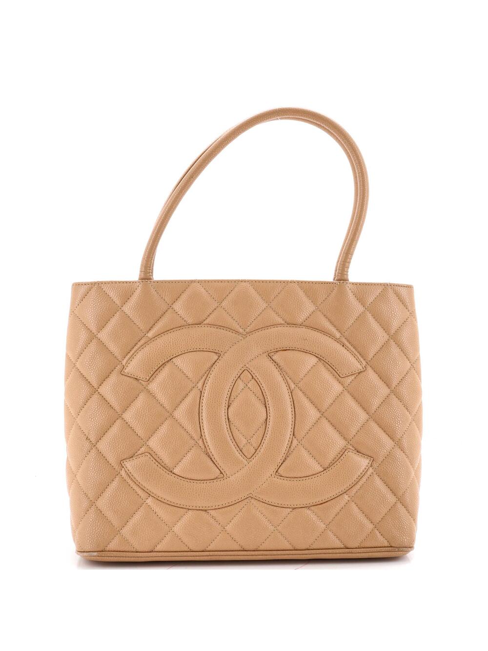 Chanel Medallion Tote Quilted Caviar #347529C20B